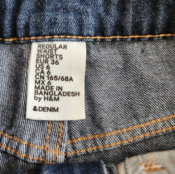 Ladies Denim Shorts Medium Denim Blue size 6 / 34 - Picture 4 of 8